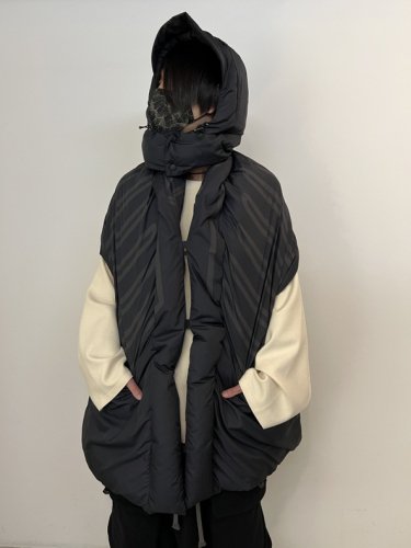 OLD MOUNTAIN×F/CE.×Psychobox / Hooded Down Stole / Ink 