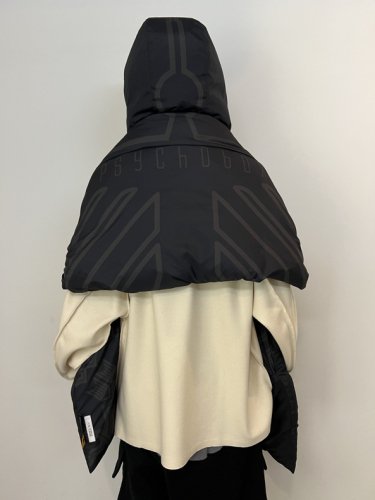 OLD MOUNTAIN F/CE. Psychobox Hooded Down Stole オールドマウンテン ...