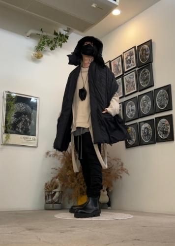 OLD MOUNTAIN×F/CE.×Psychobox / Hooded Down Stole / Ink 