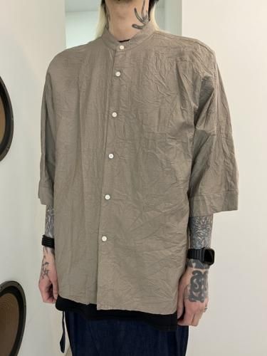 予約商品】TROVE / LINEN/MICRO FIBER 7SLEEVE SHIRT / 4月上旬発売