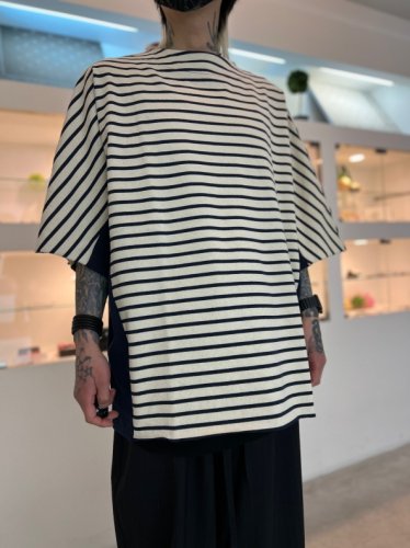 my beautiful landlet / BASQUE BORDER S/S TEE / KINARI - LAD