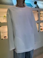 my beautiful landlet / DOUBLE KNIT CREW NECK PULLOVER / OFF WHITE