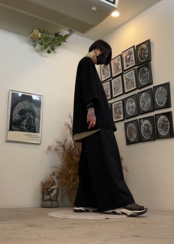 VOAAOV / LOOSE DENIM Tuck Wide Pants / BLACK - LAD MUSICIAN・A.F