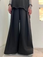 VOAAOV / LOOSE DENIM Tuck Wide Pants / BLACK
