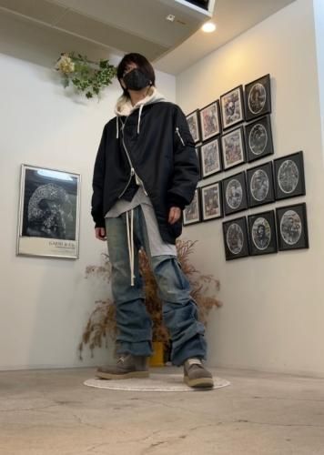 ANREALAGE / BALL MA-1 / Black - LAD MUSICIAN・A.F ARTEFACT ANREALAGE / BALL MA-1 / Black - LAD MUSICIAN・A.F ARTEFACT