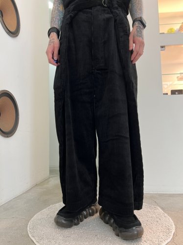 ANREALAGE / WRAP CORDUROY PANTS / Black - LAD MUSICIAN・A.F