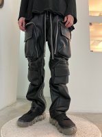 【予約商品】A.F ARTEFACT / Synthetic Leather Zip Cargo Pants / 9月〜10月発売予定 / 23年 4/9 〆切