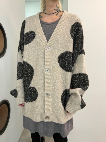 予約商品】A.F ARTEFACT / Polka Pattern Knit Cardigan / 9月～10月