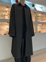 my beautiful landlet / WOOL TWILL BIG JACKET / BLACK - LAD