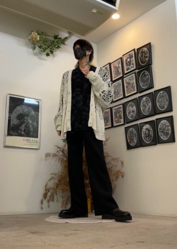 LAD MUSICIAN / TAPE YARN LACE KNIT CARDIGAN / SPACE WHITE - LAD MUSICIAN・A.F  ARTEFACT・my beautiful landlet・VOAAOV・VICTIM・GARNI等の通販 |  鳥取県米子市のセレクトショップ、サイコボックス＜＜Psychobox＞＞