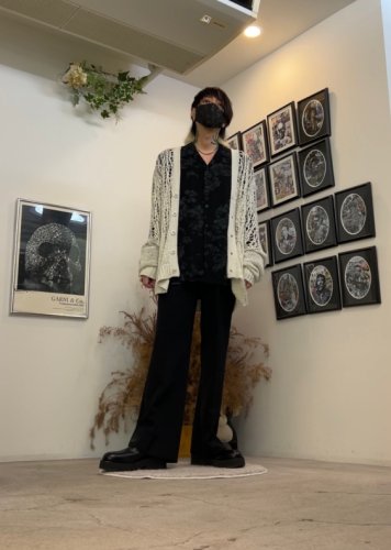 LAD MUSICIAN / TAPE YARN LACE KNIT CARDIGAN / SPACE WHITE - LAD MUSICIAN・A.F  ARTEFACT・my beautiful landlet・VOAAOV・VICTIM・GARNI等の通販 |  鳥取県米子市のセレクトショップ、サイコボックス＜＜Psychobox＞＞