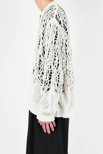 LAD MUSICIAN / TAPE YARN LACE KNIT CARDIGAN / SPACE WHITE - LAD MUSICIAN・A.F  ARTEFACT・my beautiful landlet・VOAAOV・VICTIM・GARNI等の通販 |  鳥取県米子市のセレクトショップ、サイコボックス＜＜Psychobox＞＞