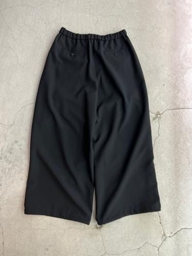 LAD MUSICIAN / POLYESTER TROPICAL OVER PANTS / BLACK - LAD