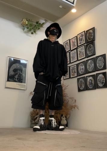 LAD MUSICIAN / LAD SWOOSH LOGO BUCKET HAT / BLACK - LAD