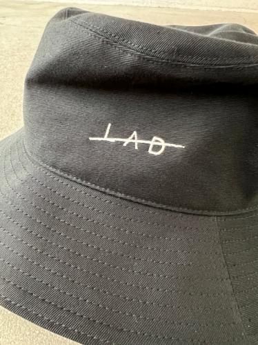 LAD MUSICIAN / LAD SWOOSH LOGO BUCKET HAT / BLACK - LAD LAD MUSICIAN / LAD SWOOSH LOGO BUCKET HAT / BLACK - LAD