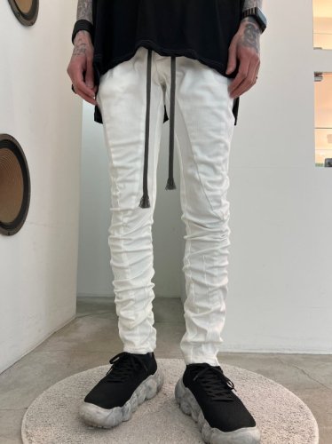 A.F ARTEFACT / Anatomical Fitted Long Pants / White - LAD MUSICIAN