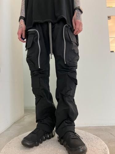 A.F ARTEFACT / Zip Cargo Long Pants / Black - LAD MUSICIAN・A.F