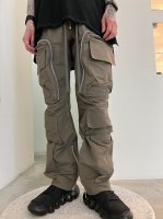A.F ARTEFACT / Zip Cargo Long Pants / Khaki
