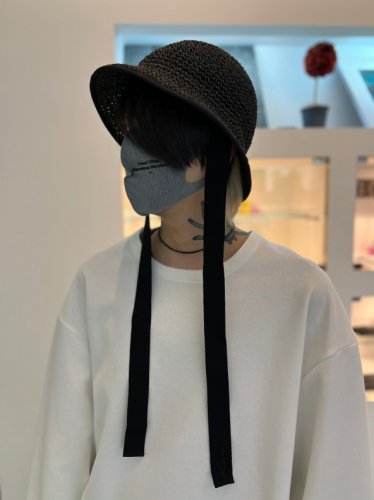 VICTIM×CA4LA / RAFFIA HAT / BLACK - LAD MUSICIAN・A.F ARTEFACT・my