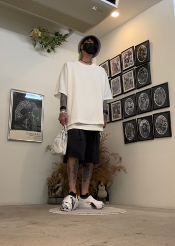 grounds / CLAY KNIT MARBLE / BLACK WHITE - LAD MUSICIAN・A.F