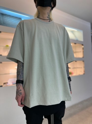 LAD MUSICIAN / 16/2 HEAVY T-CLOTH MUJI SUPER BIG T / WHITE GRAY