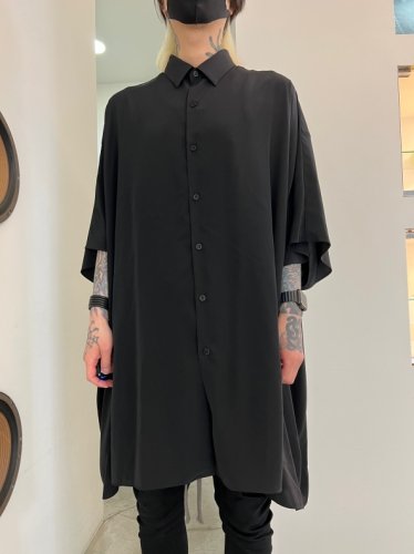 LAD MUSICIAN / DECHINE SLEEVELESS LONG SHIRT / BLACK - LAD