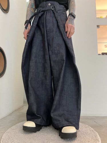 ANREALAGE / WRAP AZ DENIM PANTS / Indigo - LAD MUSICIAN