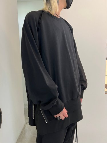 WIZZARD / LAYERED ZIP SWEAT / BLACK - LAD MUSICIAN・A.F ARTEFACT