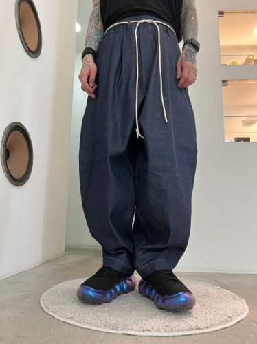 my beautiful landlet / OPEND ANTIQUE DENIM EASY WIDE PANTS