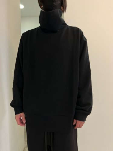 VOAAOV / Air Pile URAKE×NYLON High Neck Sweatshirt / BLACK - LAD