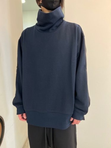 VOAAOV / Air Pile URAKE×NYLON High Neck Sweatshirt / NAVY