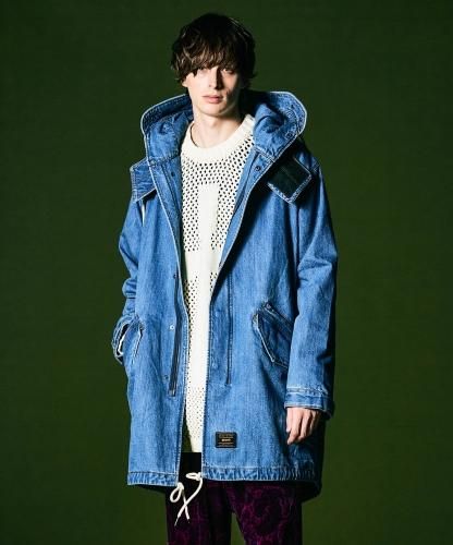 予約商品】glamb / Denim High Neck Mods Coat / 10月下旬発売予定