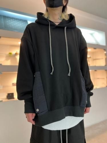 A.F ARTEFACT DRAPE SWEAT HOODIE ボンバーヒート