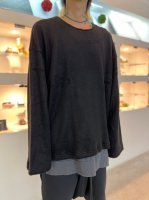 <img class='new_mark_img1' src='https://img.shop-pro.jp/img/new/icons34.gif' style='border:none;display:inline;margin:0px;padding:0px;width:auto;' />WIZZARD / SHAGGY WOOL CREW NECK / BLACK