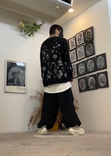 パンツ ESTER SERGE OVER PANTS / BLACK / 44 LAD MUSICIAN(ラッドミュージシャン) - ESTER SERGE OVER PANTS