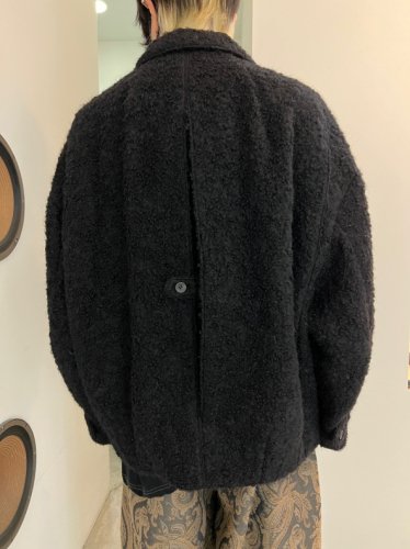 my beautiful landlet / MARCONA WOOL RIDERS JACKET / BLACK - LAD