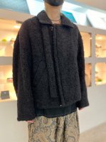 <img class='new_mark_img1' src='https://img.shop-pro.jp/img/new/icons34.gif' style='border:none;display:inline;margin:0px;padding:0px;width:auto;' />my beautiful landlet / MARCONA WOOL RIDERS JACKET / BLACK