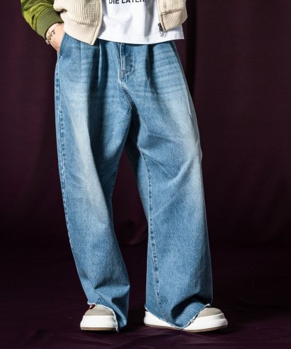 予約商品】glamb / Extra Baggy Bleach Denim / 3月下旬発売予定 / 23