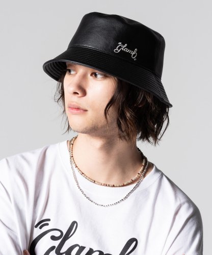 予約商品】glamb / Leather Bucket Hat / 3月下旬発売予定 / 23年 11