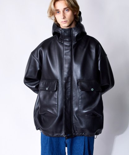 予約商品】rehacer / Big Pocket Leather MT Jacket / 12月中旬発売