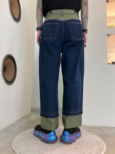 WIZZARD / WASHED DOCKING DENIM ARMY PANTS / INDIGO - LAD MUSICIAN・A.F  ARTEFACT・my beautiful landlet・VOAAOV・VICTIM・GARNI等の通販 |  鳥取県米子市のセレクトショップ、サイコボックス＜＜Psychobox＞＞