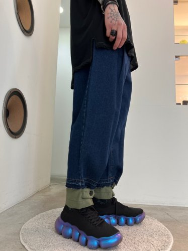 WIZZARD / WASHED DOCKING DENIM ARMY PANTS / INDIGO - LAD MUSICIAN・A.F  ARTEFACT・my beautiful landlet・VOAAOV・VICTIM・GARNI等の通販 |  鳥取県米子市のセレクトショップ、サイコボックス＜＜Psychobox＞＞