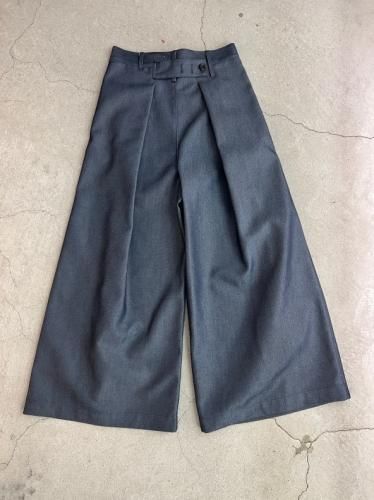 VOAAOV / UNCHANGED DENIM Tuck Wide Pants / NAVY - LAD