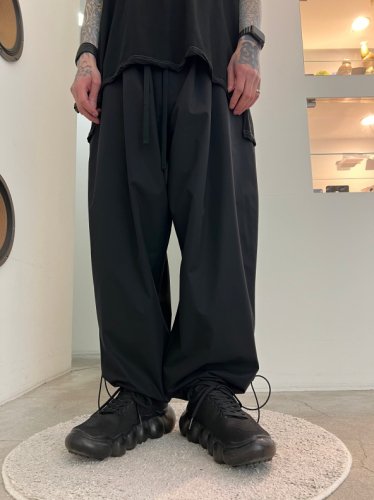 my beautiful landlet / PRIMEFLEX WIDE EASY PANTS / BLACK - LAD