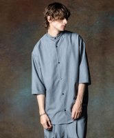 【予約商品】glamb / Stand Collar Monolith Shirt / 5月下旬発売予定 / 24年 2/25 〆切