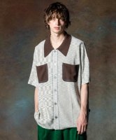 【予約商品】glamb / Stitch Pocket Knit Shirt / 6月下旬発売予定 / 24年 2/25 〆切