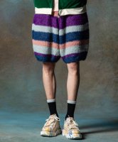 【予約商品】glamb / Fuzzy Border Knit Shorts / 5月下旬発売予定 / 24年 2/25 〆切