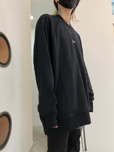 A.F ARTEFACT Type A Raglan Top サイズ3 A.F ARTEFACT RAGLAN SWEAT TOP / PRINT BACK LOGO (BLACK)の