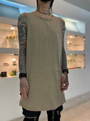 A.F ARTEFACT / Long Tank Top / Beige - LAD MUSICIAN・A.F ARTEFACT 