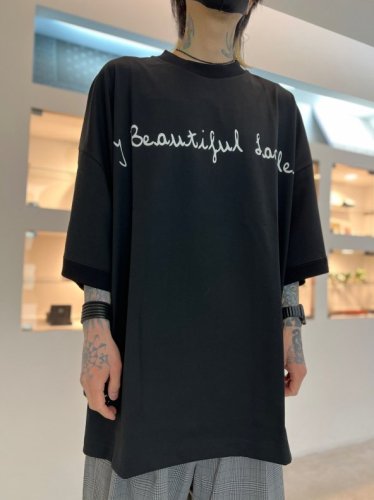 my beautiful landlet / MERCERIZATION JERSEY LOGO BIG T-SHIRT / BLACK - LAD  MUSICIAN・A.F ARTEFACT・my beautiful landlet・VOAAOV・VICTIM・GARNI等の通販 | ...